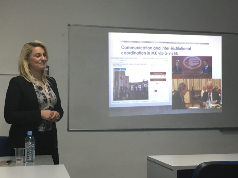 Deputy Director for negotiations with the EU as guest lecturer at UACS
