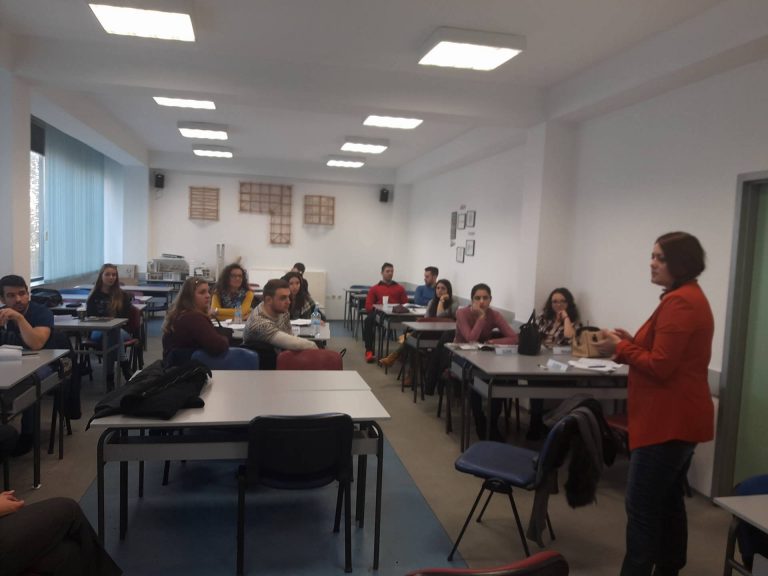 Guest speaker at the graduate Business English course