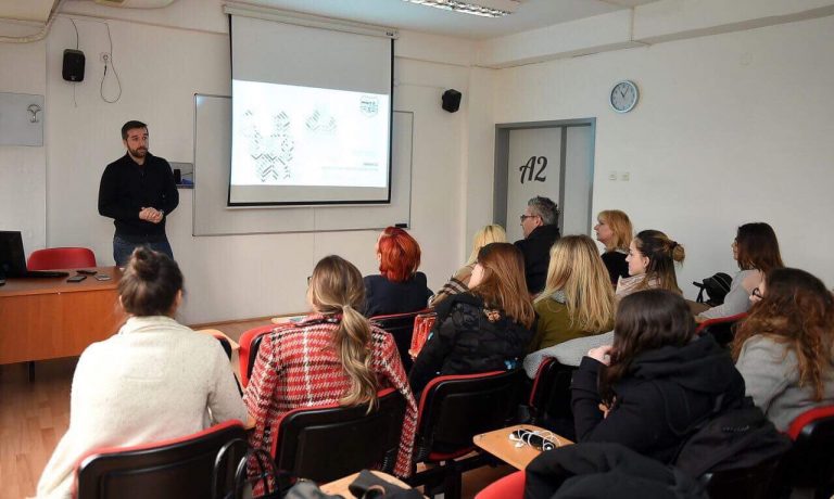 Presentation on the open call for urban equipment design by representatives of the City of Skopje