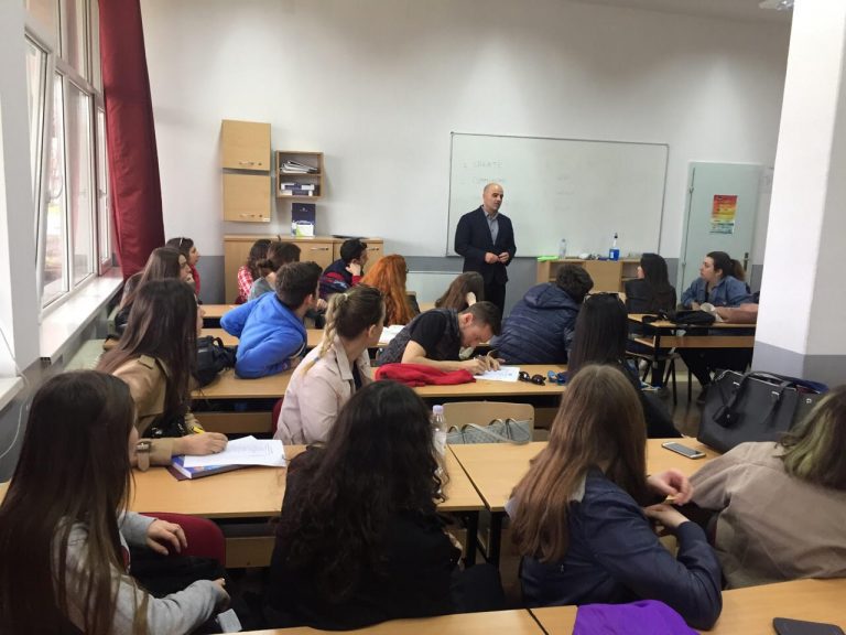 UACS participates in the Open Days of Orce Nikolov and Nikola Karev State High Schools in Skopje