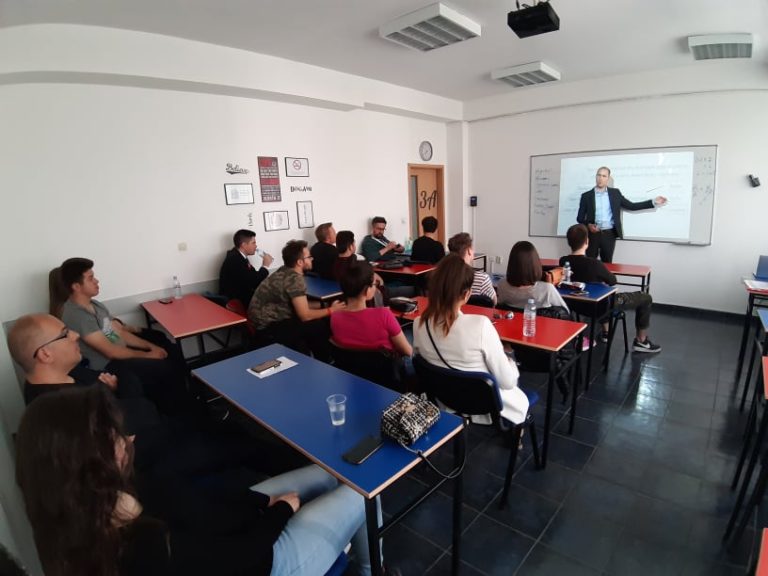 Tyson Ralles, guest lecturer from Saïd Business School, University of Oxford at UACS