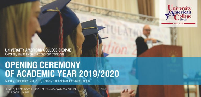 OPENING CEREMONY OF ACADEMIC YEAR 2019/2020