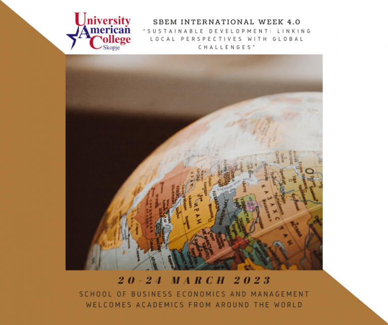 SBEM INTERNATIONAL WEEK 4.0 – “Sustainable development: Linking local perspectives with global challenges”