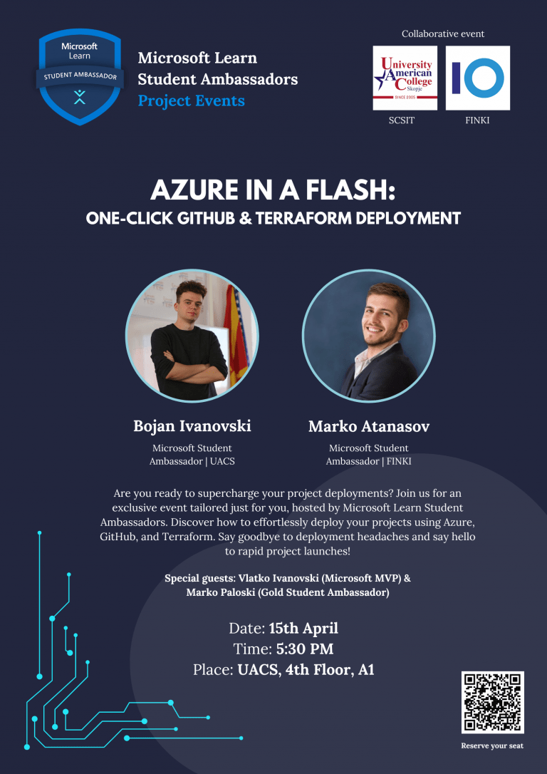 UACS Talks (SCSIT): “Azure in a Flash – One-Click GitHub & Terraform Deployment”