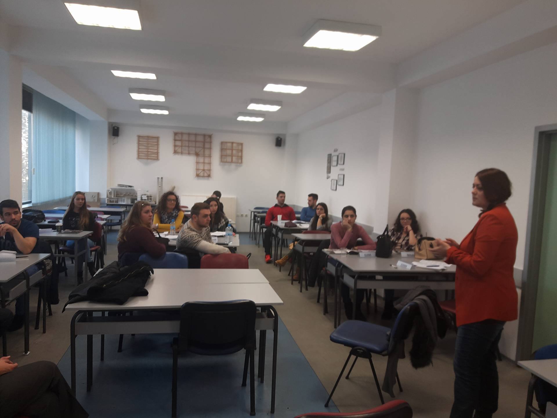 Guest speaker at the graduate Business English course