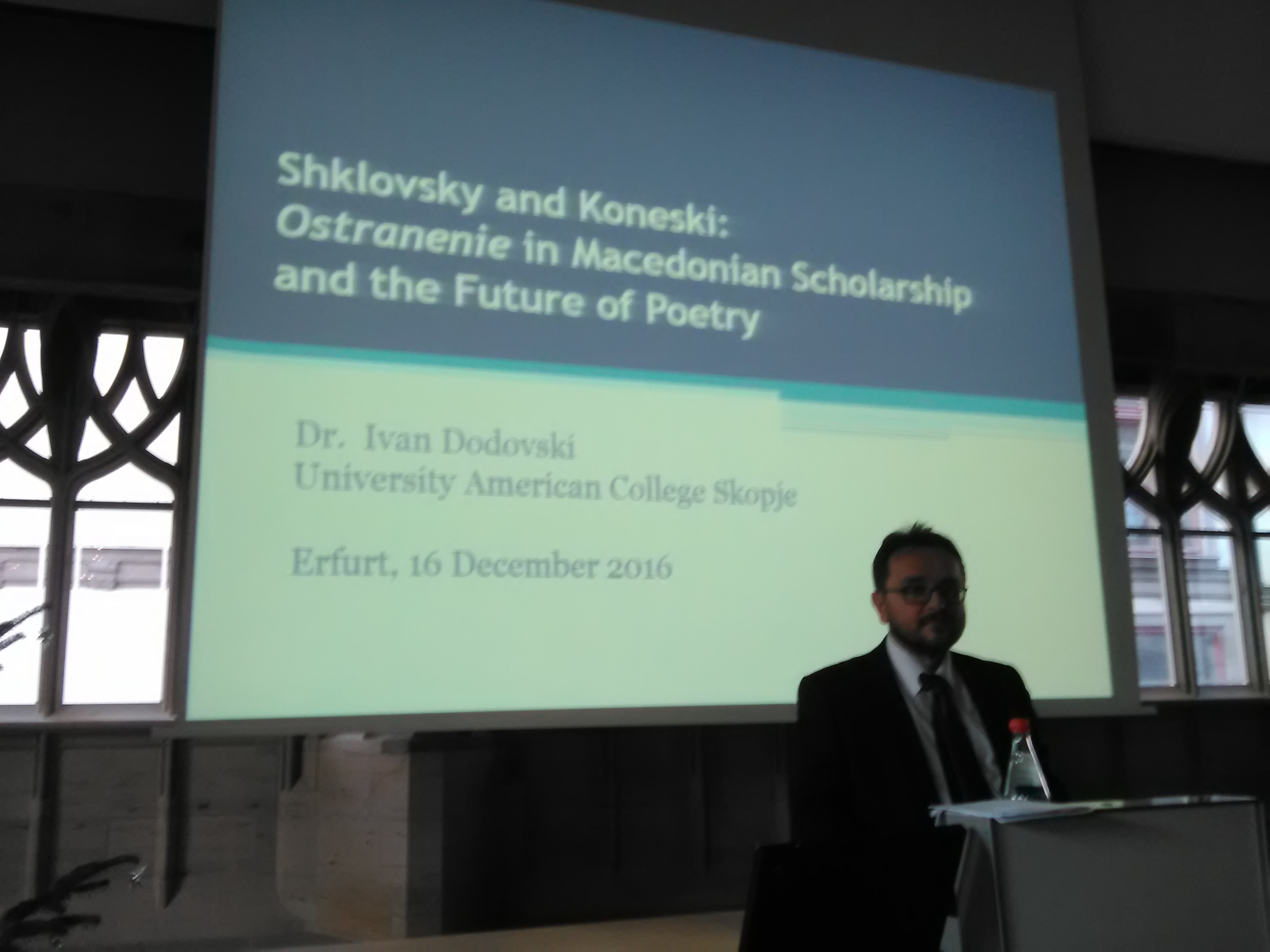 Assoc. Prof. Dr. Dodovski at Shklovsky Jubilee Conference in Germany