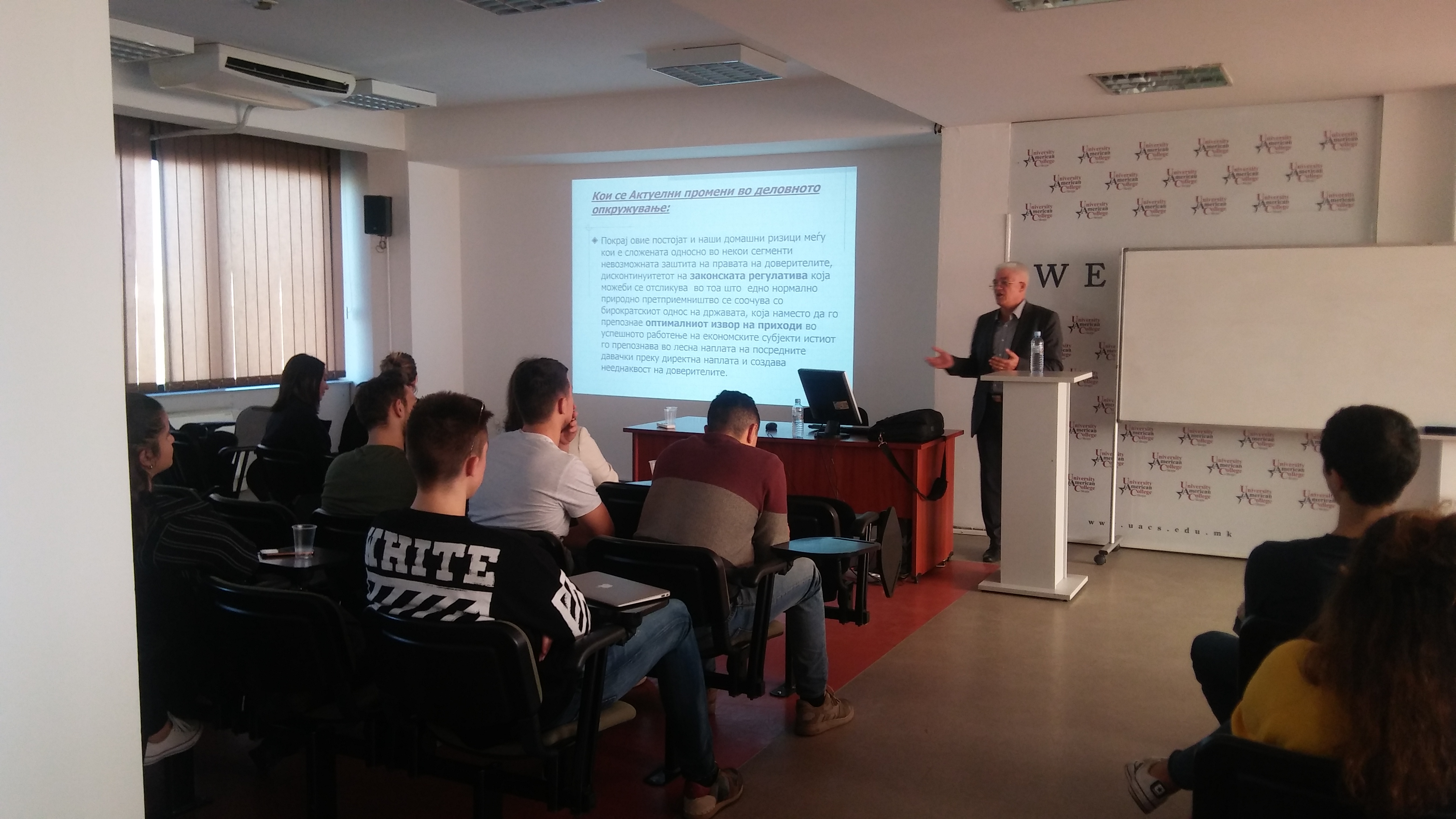 Guest lecture from the Institute of Certified Auditors at SBEM