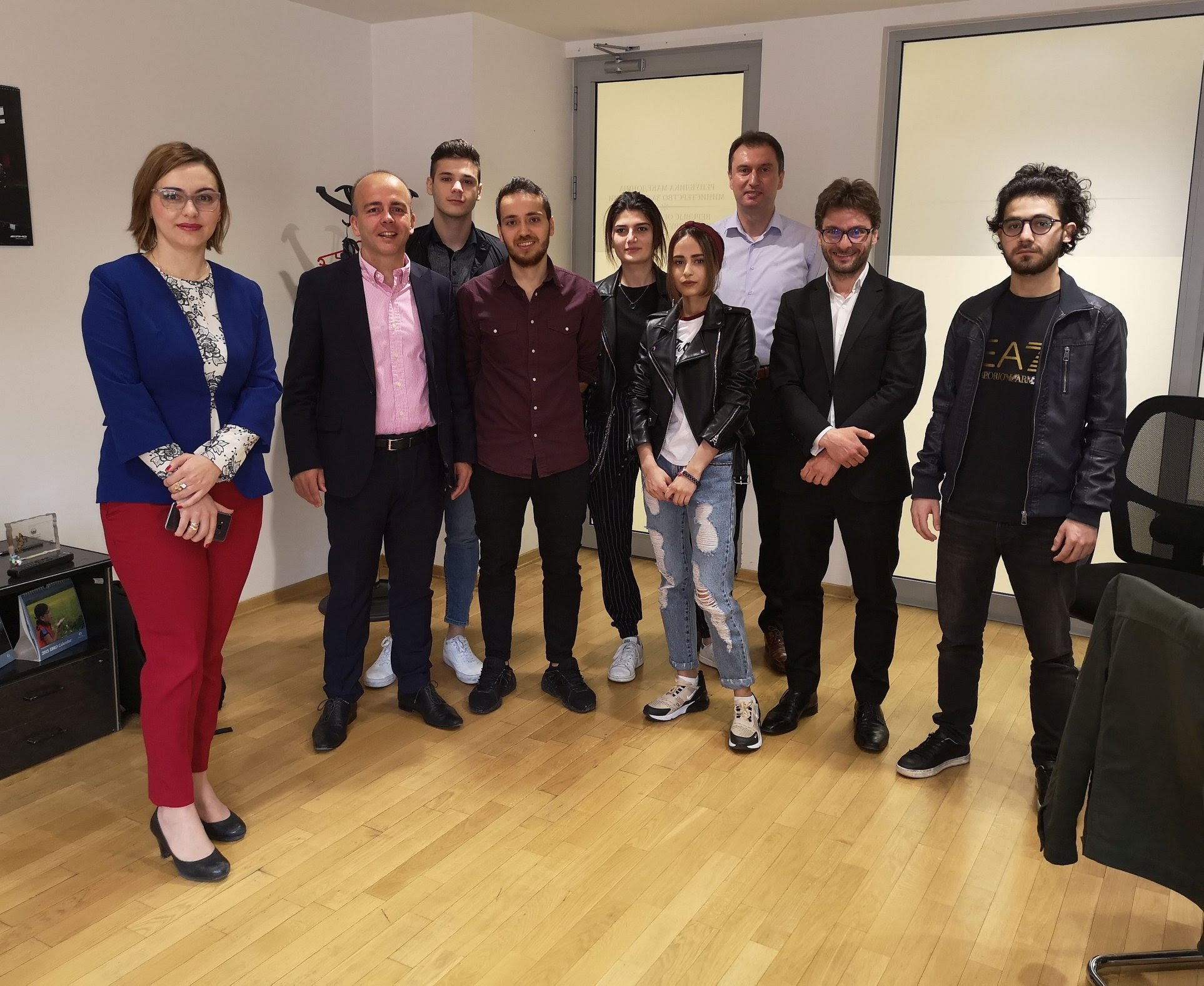 Students from UACS visiting the Ministry of Finance
