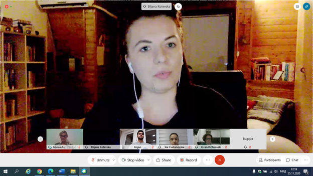 Dr. Biljana Kotevska, expert on non-discrimination and equality - a guest lecturer at UACS