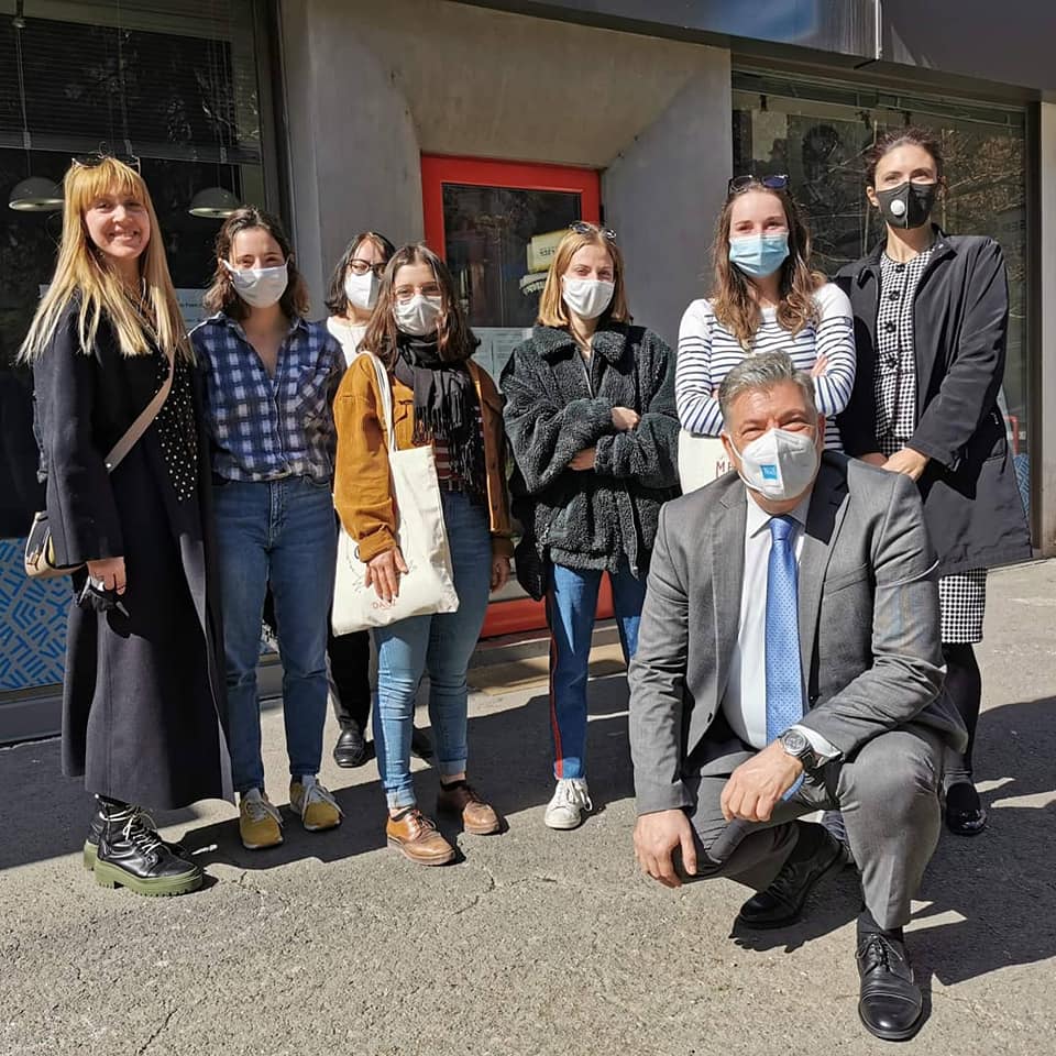 Our Erasmus+ students from France visited the French Institute Skopje