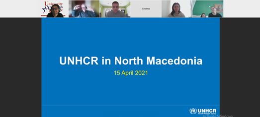 Guest lecture by the UNHCR, the UN Refugee Agency at UACS
