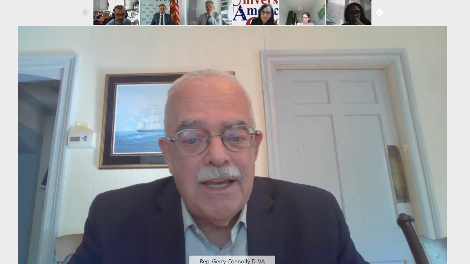 US Congressman and President of NATO Parliamentary Assembly Gerald E. Connolly - guest speaker at University American College Skopje