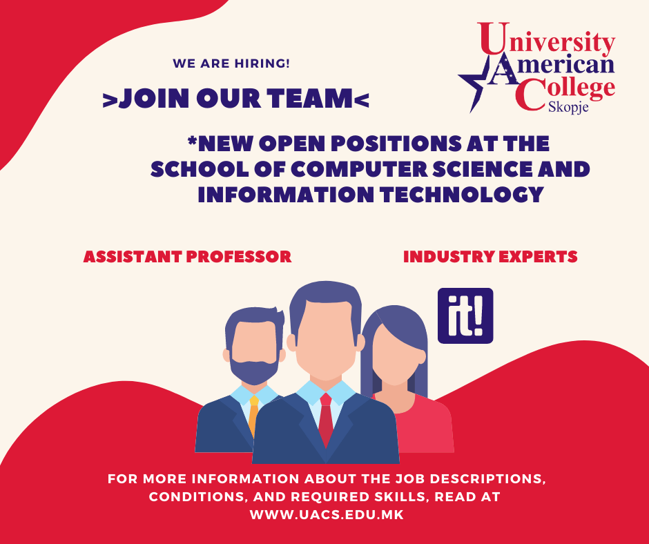 New open positions at the SCHOOL OF COMPUTER SCIENCE AND INFORMATION TECHNOLOGY