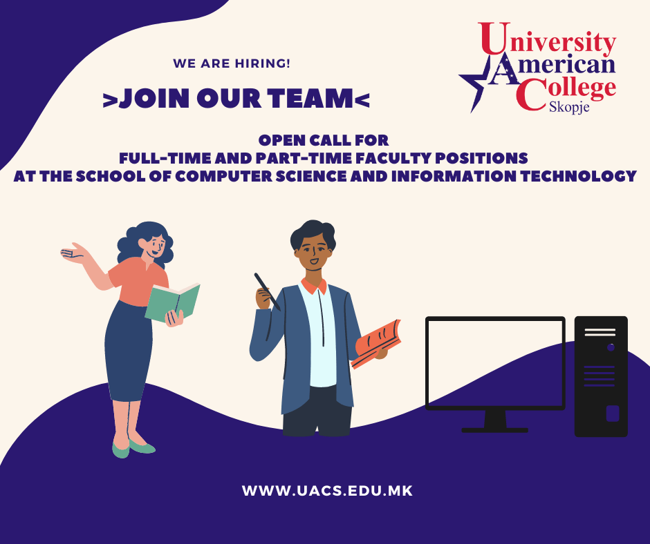 OPEN CALL for Full-Time and Part-Time Faculty Positions  at the SCHOOL OF COMPUTER SCIENCE AND INFORMATION TECHNOLOGY