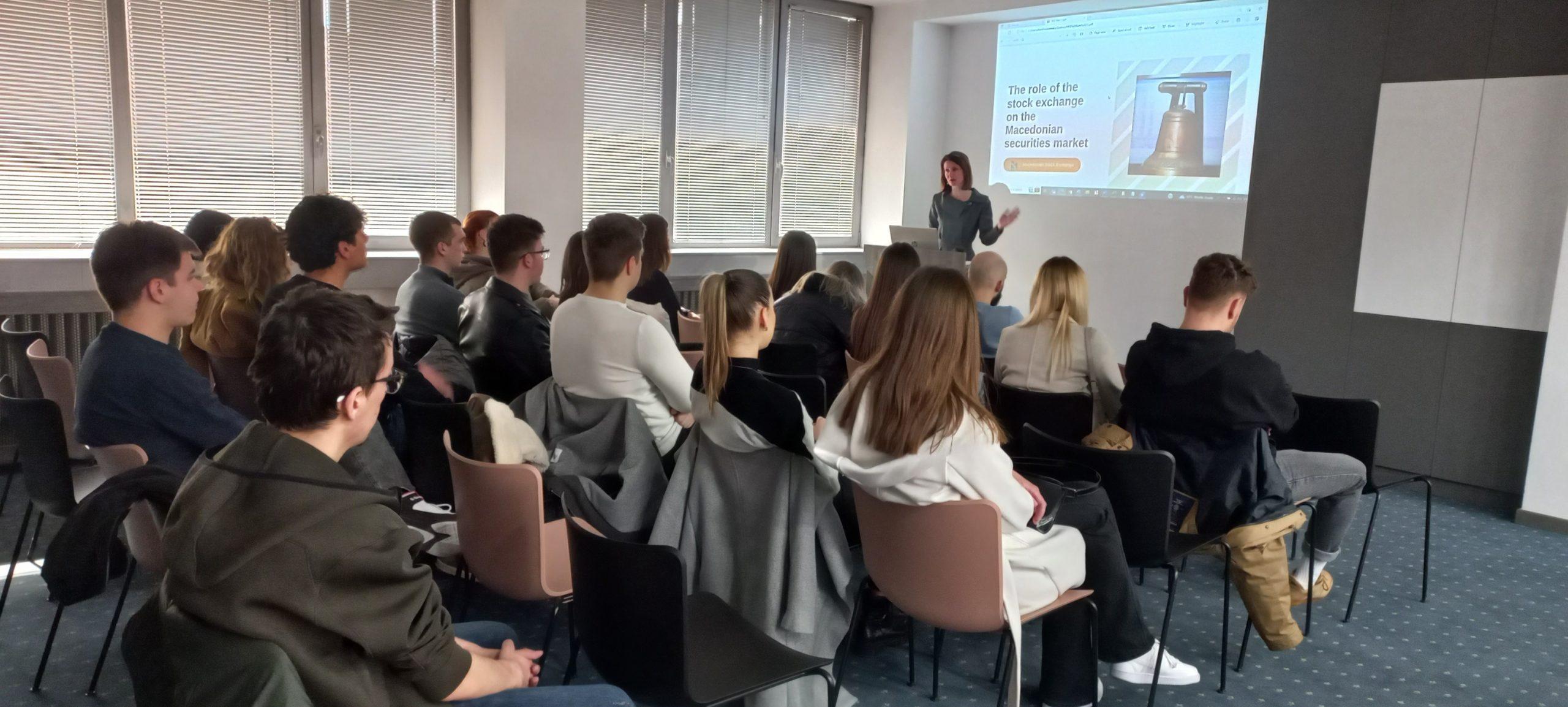 UACS students visited the Macedonian Stock Exchange