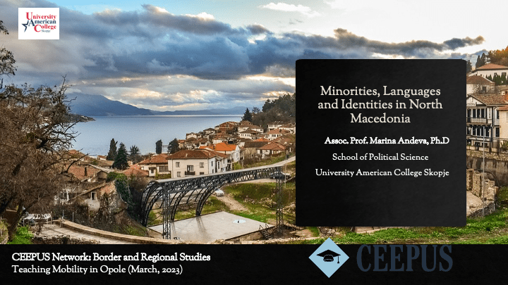 Professor Marina Andeva, Ph.D through the CEEPUS Network visited the Institute of Political Science and Public Administration, University of Opole (Poland)