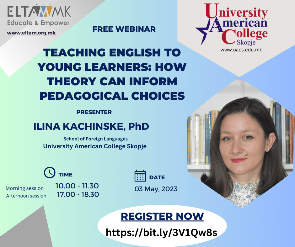 Register for event organized by UACS School of Foreign Language and ELTAM (May 3rd)