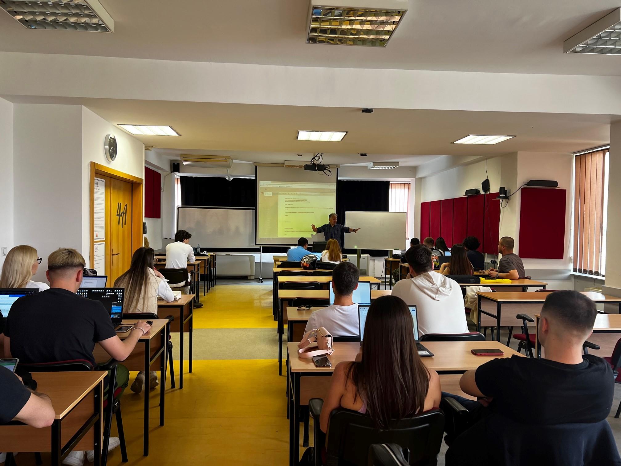 Guest Lecturer Mr. George Stamkoski, Producer-Director of Volatile Media Ltd., UK & Macedonia at UACS