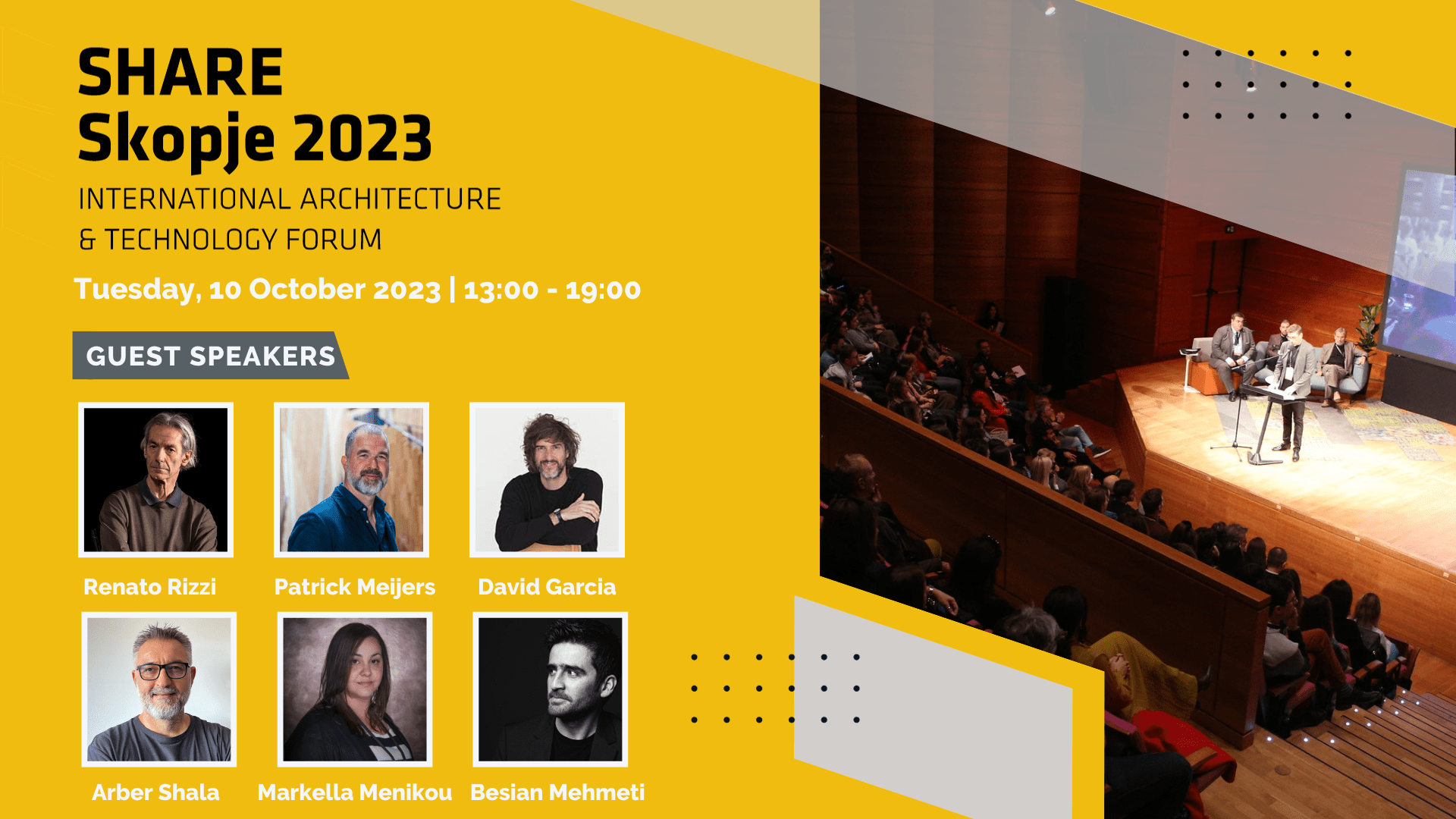 Macedonian's top international architecture event is on 10th October!