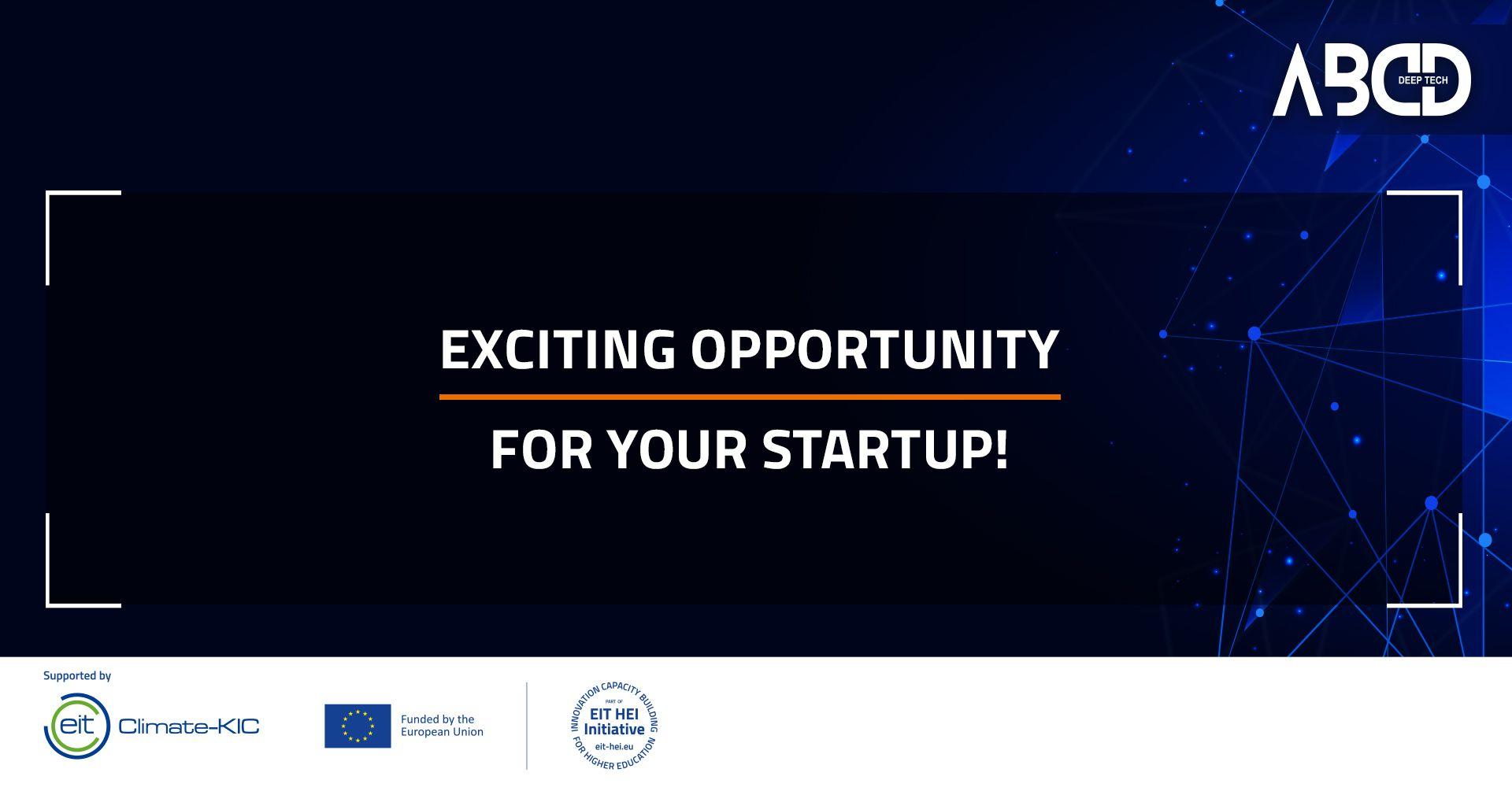 The ABCD project is launching the Founders ABCD Deep Tech Start-up Support Program!